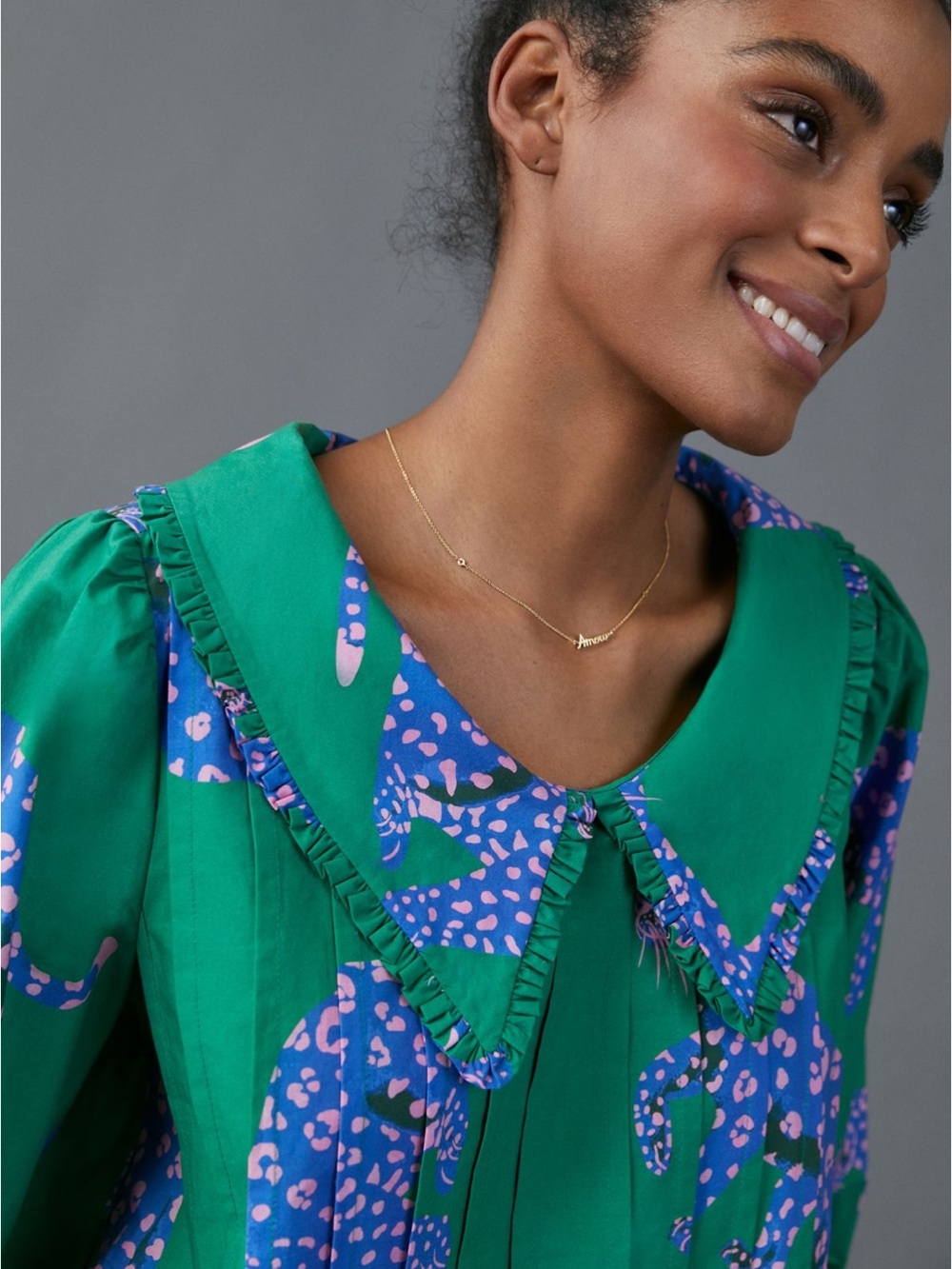 Farm Rio Anthro Leopard Blouse - Picture 4 of 10